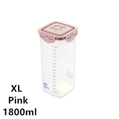 WBBOOMING Healthy Plastic Box Food Storage Box Storage Tank Airtight Plastic Containers Sealed Cans For Coarse Cereals Grains