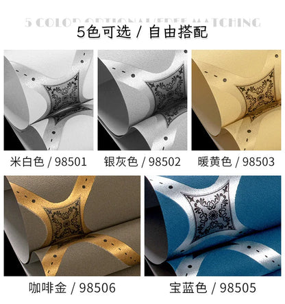 Hirschleder-Samttapete, nordische geometrische Muster, Linien, moderne, minimalistische, vertikale Streifen, Wohnzimmer-TV-Hintergrundtapete