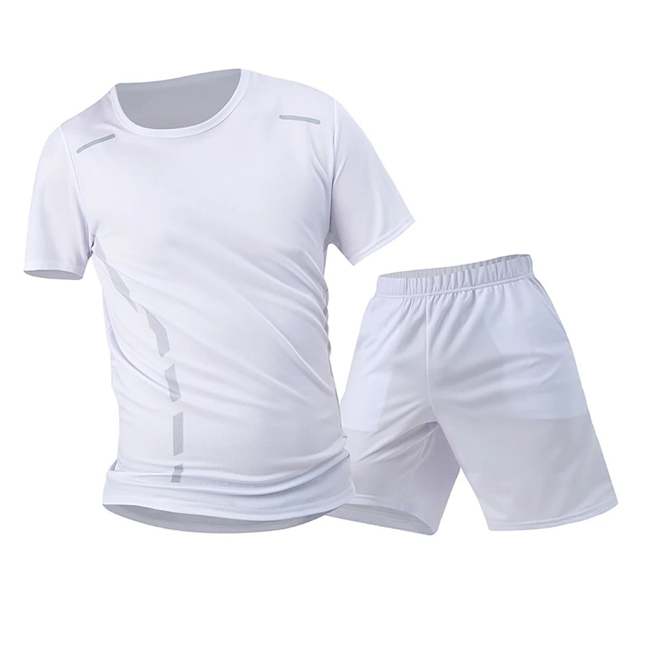1/2/4 Piece Men's Quick Drying Sports Suit Casual Breathable Short Sleeved T-shirt Pocket Versatile Shorts For Teenagers To Wear