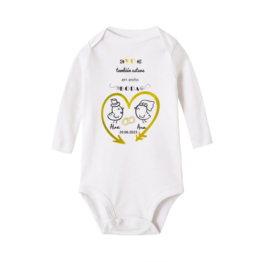 Personalisierter Baby-Body „I Also Attended The Wedding“, individueller Name, Baby-Overall, Hochzeit, Kleinkind, Kleinkind, Junge, Mädchen, Strampler, Outfits.