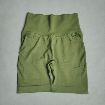 Yoga Shorts Women Sports Shorts Seamless Gym Workout Shorts High Waist Push Up Fitness Sports Shorts Cycling Shorts