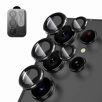 Camera Lens Protetor For Samsung S25 S24 ultra S24 S23 S22 ultra Case Tempered Glass Film Titanium Alloy Ring Phone Accessories.