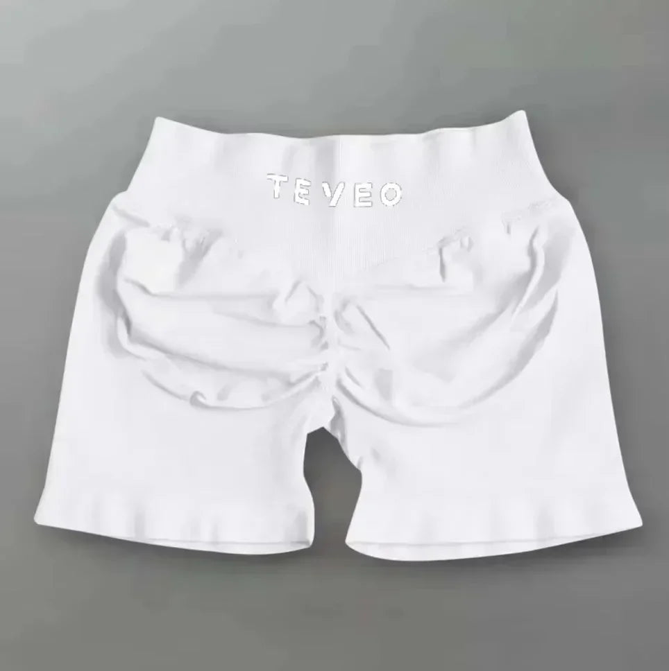 Leveo Fashion Summer Women's Sports Dyfne Yoga Shorts Running Leggings High Waist Hip Lift Comfortable Yoga Shorts Quick Drying.