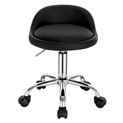 WOLTU Drehbarer Bürostuhl mit Rollen, höhenverstellbarer Computerstuhl mit niedriger Rückenlehne, Arbeitsrolle, Rocker-Schminkhocker