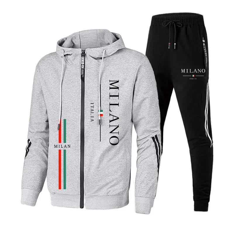 Sport Sweatshirts Men Daily Men Tracksuit Autumn Winter Hot Sales Travel Dressing Men's Parka Coat and Sweatpants Outdoor Hoodie.