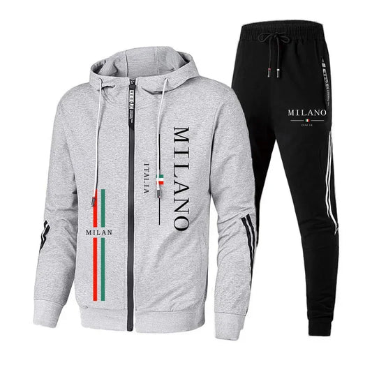 Sport Sweatshirts Men Daily Men Tracksuit Autumn Winter Hot Sales Travel Dressing Men's Parka Coat and Sweatpants Outdoor Hoodie.