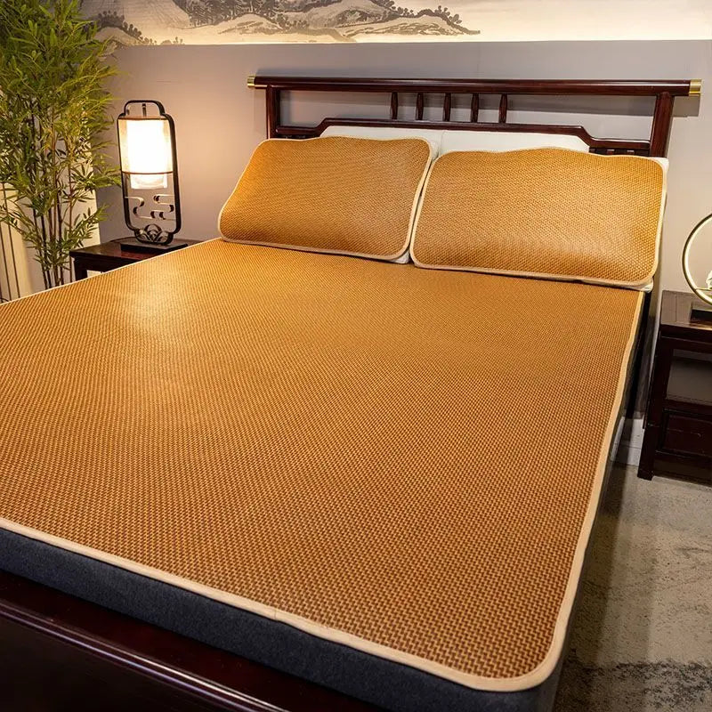 WASART Summer bamboo rattan mattress adult baby cool sleeping mat kit 90/150 single double bed foldable sheet bed protection pad.