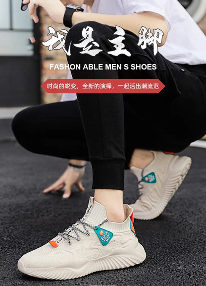 Tenis Men Sneakers  Running Mens Casual Shoes Luxury Sneakers Trainer Race Breathable Shoes Fashion Mesh Loafers Shoes for Men.