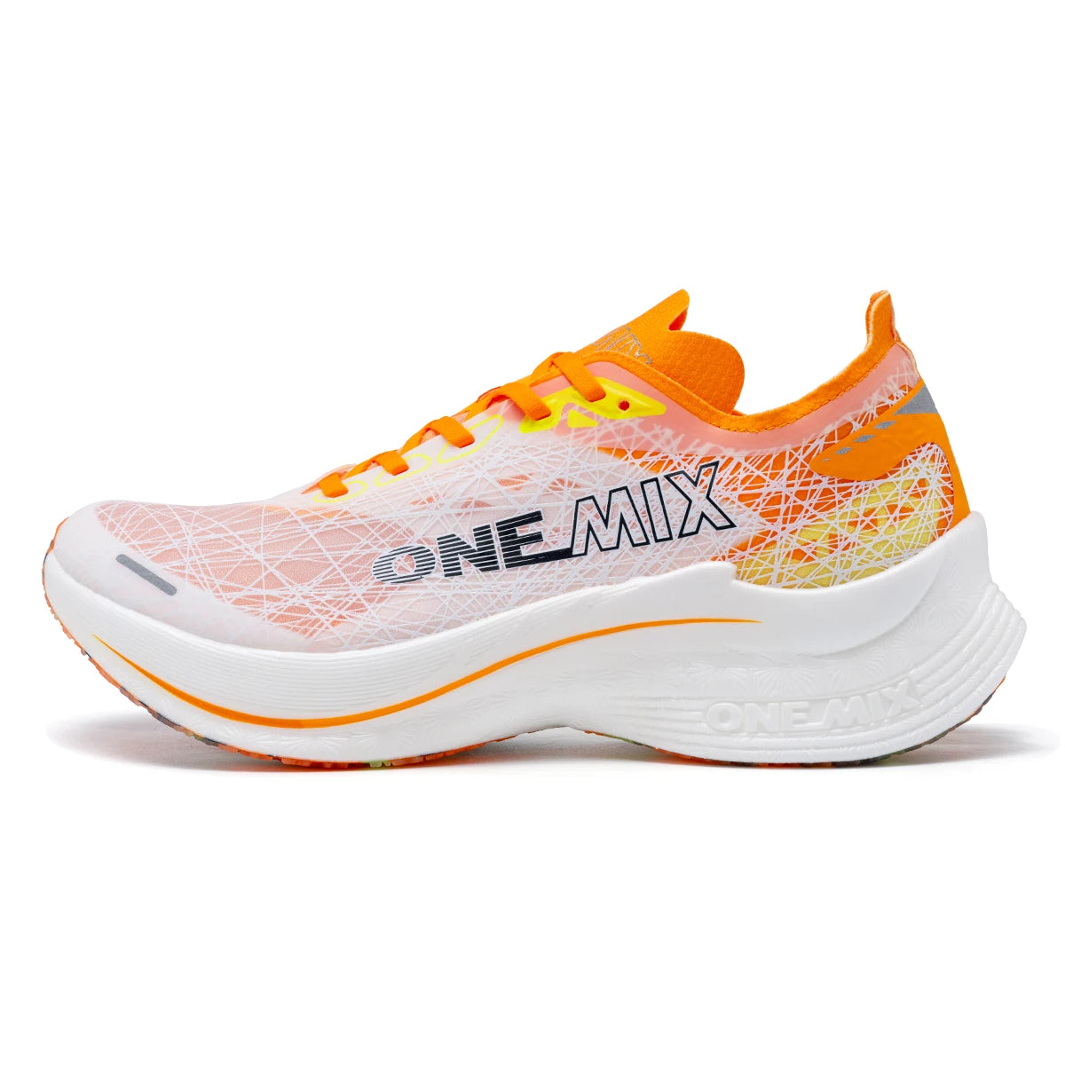 ONEMIX Marathon Carbon Plate Running Shoes Shock Absorption Ultra-light Sports Shoes Rebound Technology Outdoor Men Sneakers