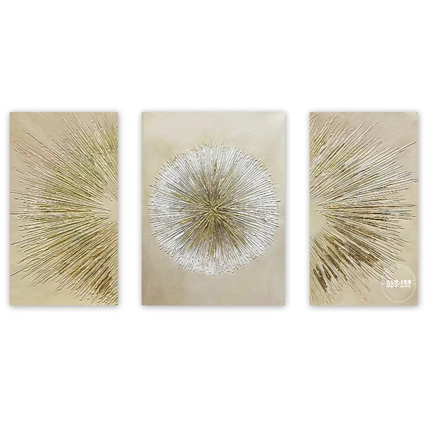 New Arrival Modern Abstract Golden Mountain Landscape Oil Paintings On Canvas China Artwork Wall Decor For Room Unframed