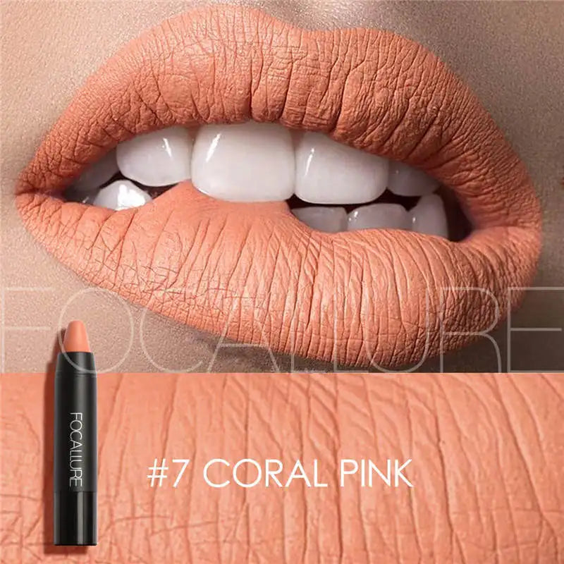 FOCALLURE Brand 19 Colors Matte Lipstick Waterproof Long lasting Cosmetic Easy to Wear Lip stick Matte Lip Batom.