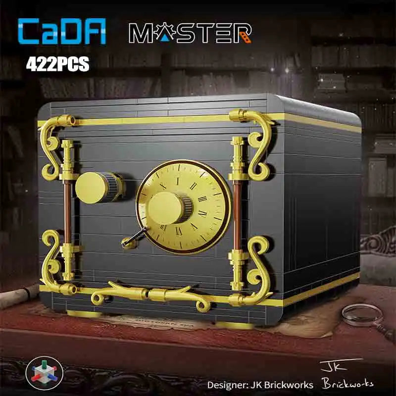 Cada 422PCS City Retro Combination Safe Building Blocks The Secret of Safe Experiment Education Bricks Toys Boys Gifts.