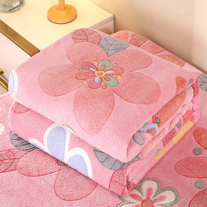 Bonenjoy 1pc Blanket Floral Style Bedspread Fleece Blanket Plaid Travel Shawl Sofa Nap Blankets Home Bedsheet manta.