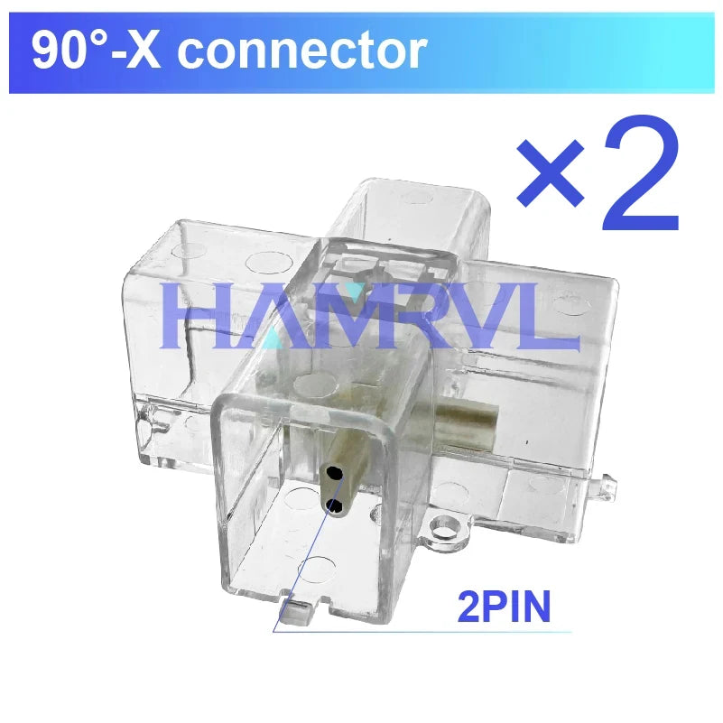 Hexagon Light Adjustable Suspension Rope and Splicing Connector All Copper 2Pin V/Y/L/T/I Cable LED Tube Lamp for Garage Ceiling