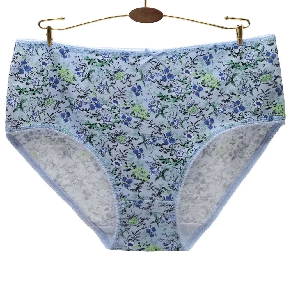 Women Panties Cotton Underwear Plus Size Briefs Female Knickers Lady Lingerie Girl intimate Underpants 3 Pieces/lot.