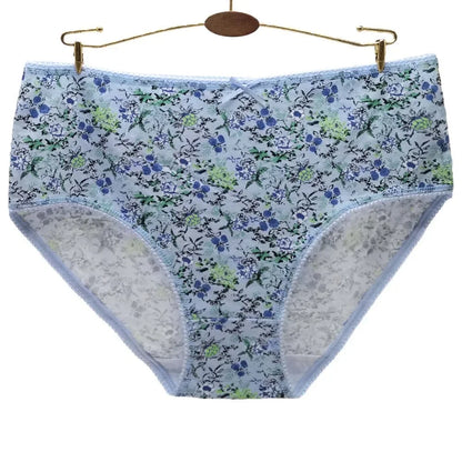 Women Panties Cotton Underwear Plus Size Briefs Female Knickers Lady Lingerie Girl intimate Underpants 3 Pieces/lot.