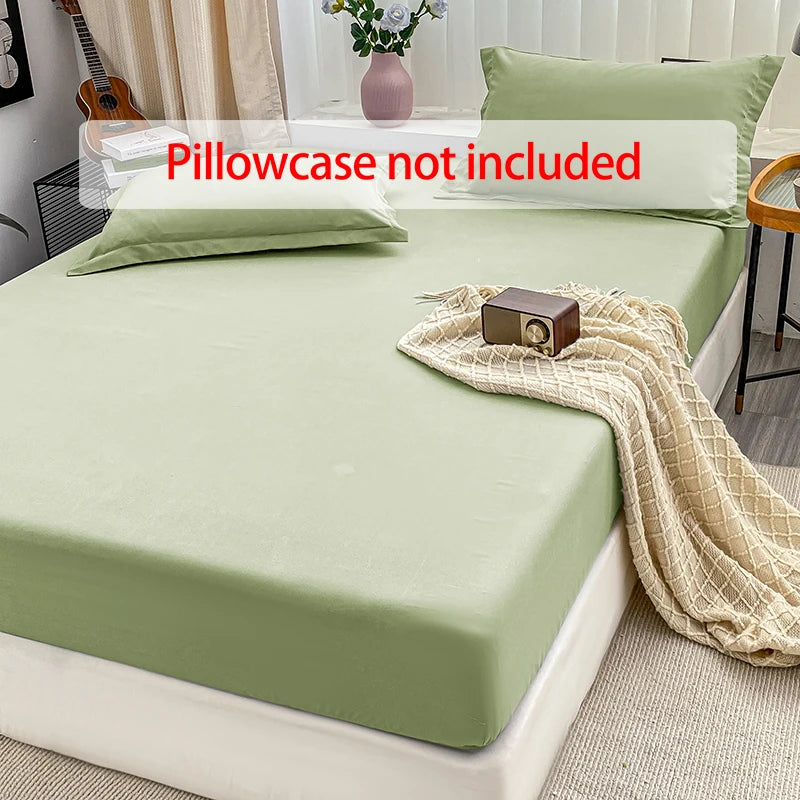 1PC solid color bed cap anti-slip protective cover dust covered sheet.
