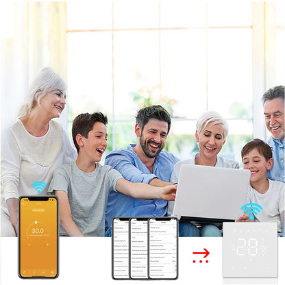 AVATTO Tuya WiFi Matter Smart Thermostat WaterGas Electric Floor Heating Temperature Controller For Alexa Google Apple HomeKit.