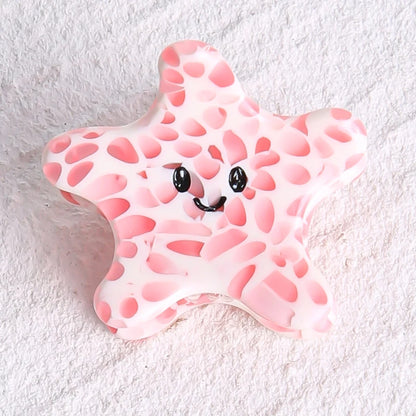 Acetate Ocean Animal Hair Clips for Women Non-Slip Summer Beach Accessories Crab Starfish Whale Multi-Pack Gifts.
