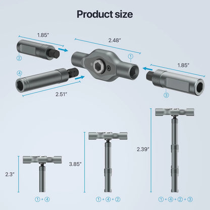 VMAN 24in1 Multifunktions-Ratschenschraubendreher-Set, mehrere magnetische Bits, Mini-Reparatur-Werkzeug-Set, Haushaltswerkzeug für PC und Schreibtisch usw.