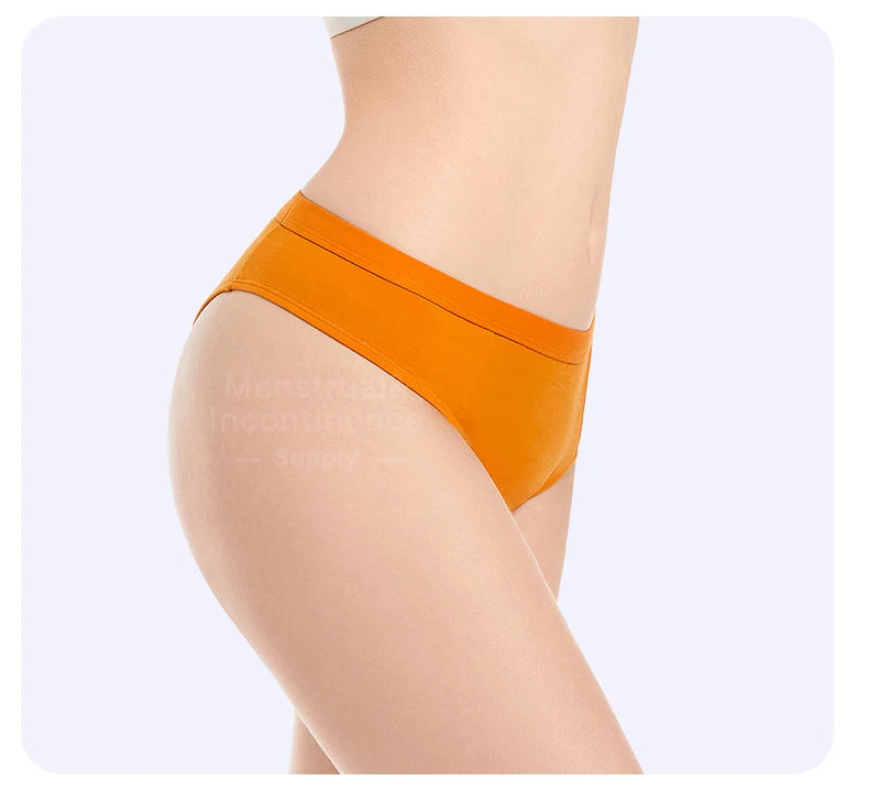 Bikini Menstrual Panties Eco-friendly Reusable Breathable Leakproof Period Underwear for Women Bamboo Fibre.
