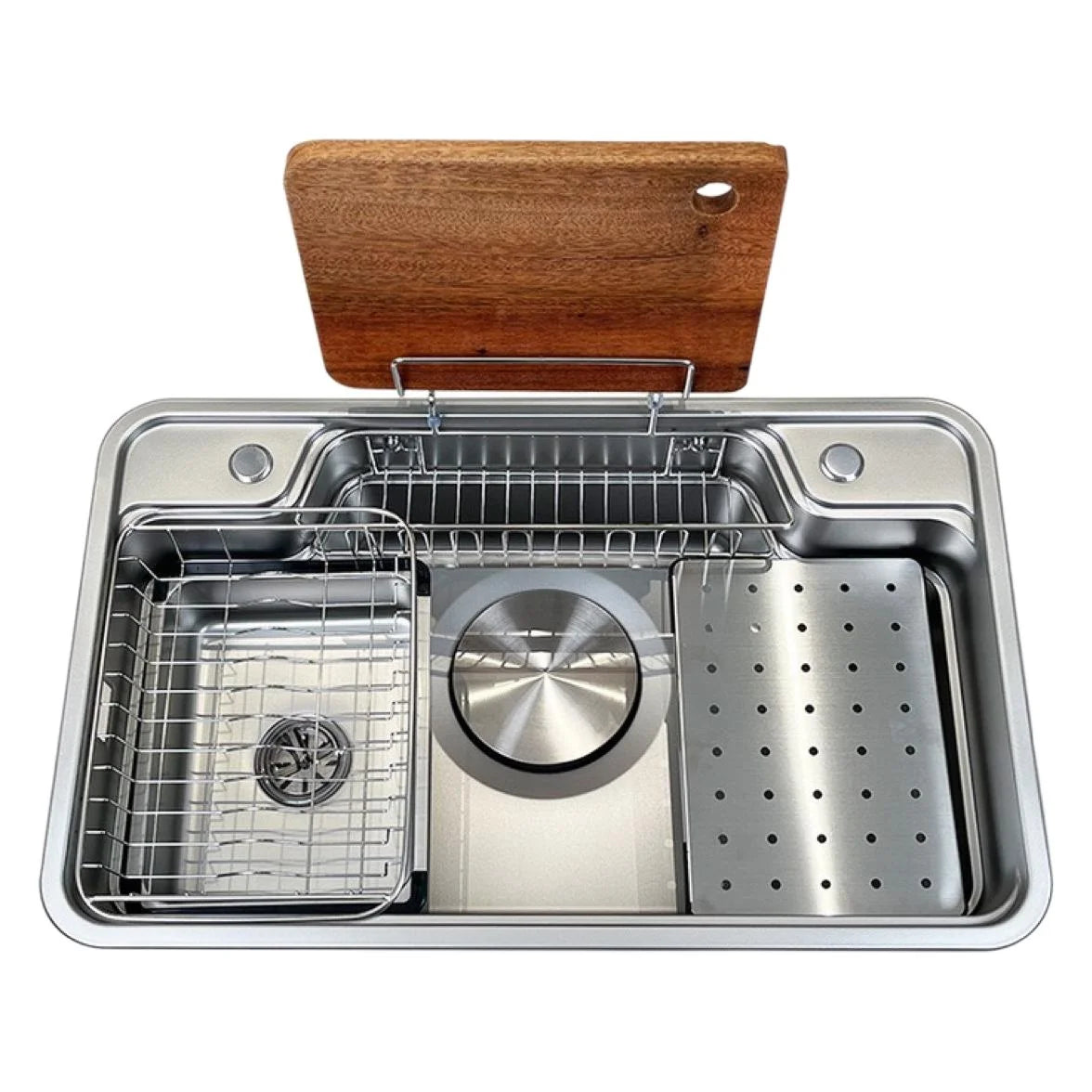 Japanese 3D Flat Large Single Slot Little millet grain Nano 304 Stainless Steel Kitchen Sink Wash Basin Dish Basin for Household