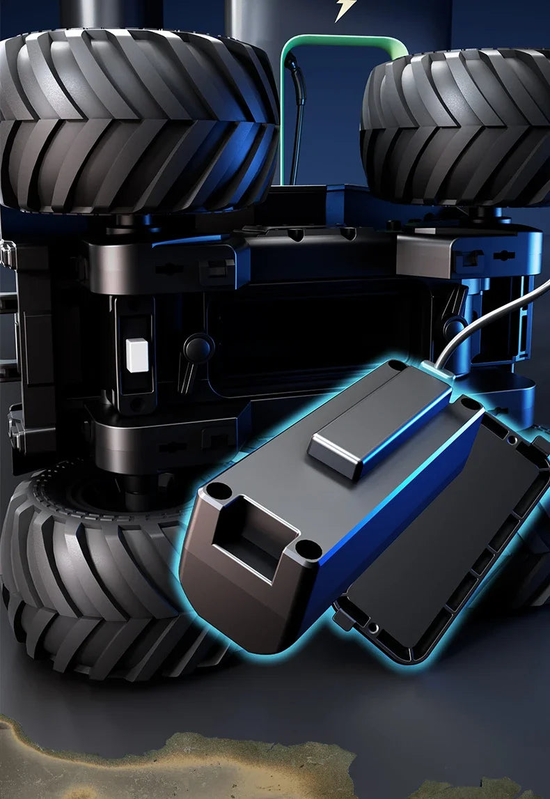 Q210 Amphibious Rc Car Dual Control 4WD Off-road Remote Control Waterproof Vehicle 2.4G Electric Climbing Crawler Toys for Kids.