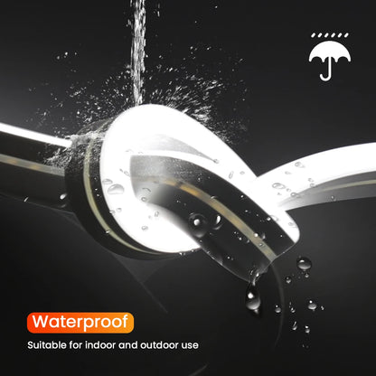 10M Solar Neon LED Strip Outdoor Pool IP67 Waterproof Flexible 2835 LED Tape Light Sign With Remote 24V 120LEDs/M Tube Diode.