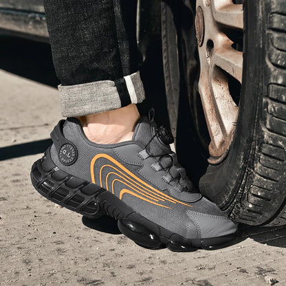 Men's Military Tactical Boots Army Boots Men Side Zipper Military Boots Men Anti-Slip Ankle Boots Work Safety Shoes Hiking Shoe.