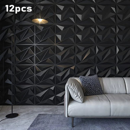 KUUJOJO 3D textured wall panel for indoor wall decoration, suitable for living room, hall, bedroom, hotel, office, send tape