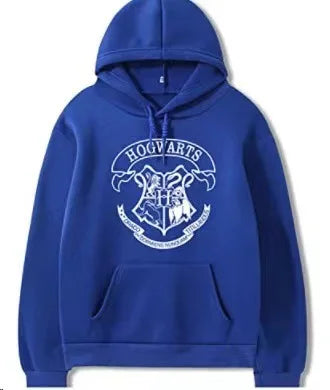 Fashion y2k Hogwarts Printed Hoodies Women Sweatshirt Autumn Winter Long Sleeves Plus Velvet Casual Loose Fleece Tops Oversized.