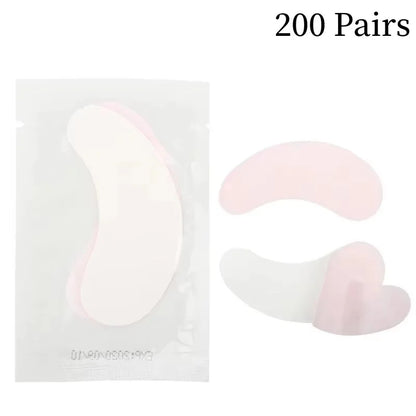 50pairs Eye Patches Under Eye Pads Paper Gel Lash Pad Eye Sticker Tips Wraps Hydrogel Eyelash Extension Patch Makeup Tool.