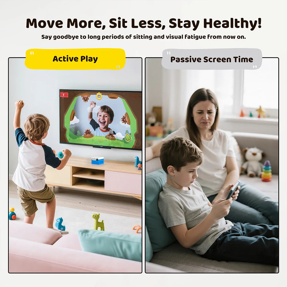 KINHANK MotionX Video Game Console for Kids & Families Ongoing Updates Kids Toy Active Play System Indoor Physical Activity.