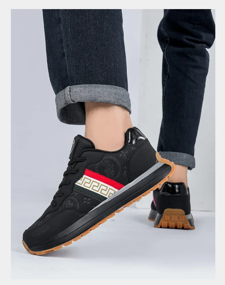 Genuine Leather Casual Shoes Men Designer Luxury Women Tennis Chunky Sneakers Muffin Sport Shoes Man Male Board Footwear