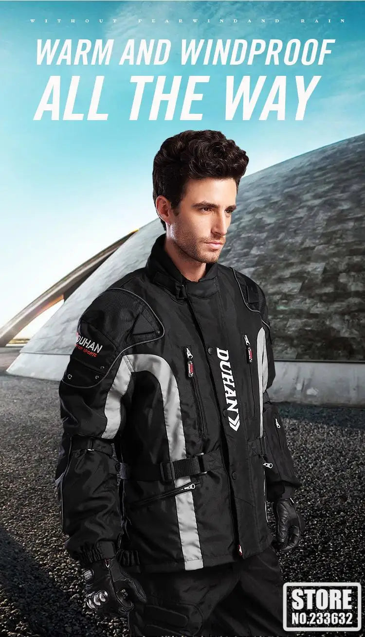 New Winter Motorcycle Jacket Warm Motorcycle Pants Wear-resistant Motorcycle Motocross Jacket Windproof Moto Protector.