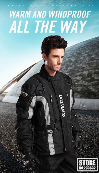 New Winter Motorcycle Jacket Warm Motorcycle Pants Wear-resistant Motorcycle Motocross Jacket Windproof Moto Protector.