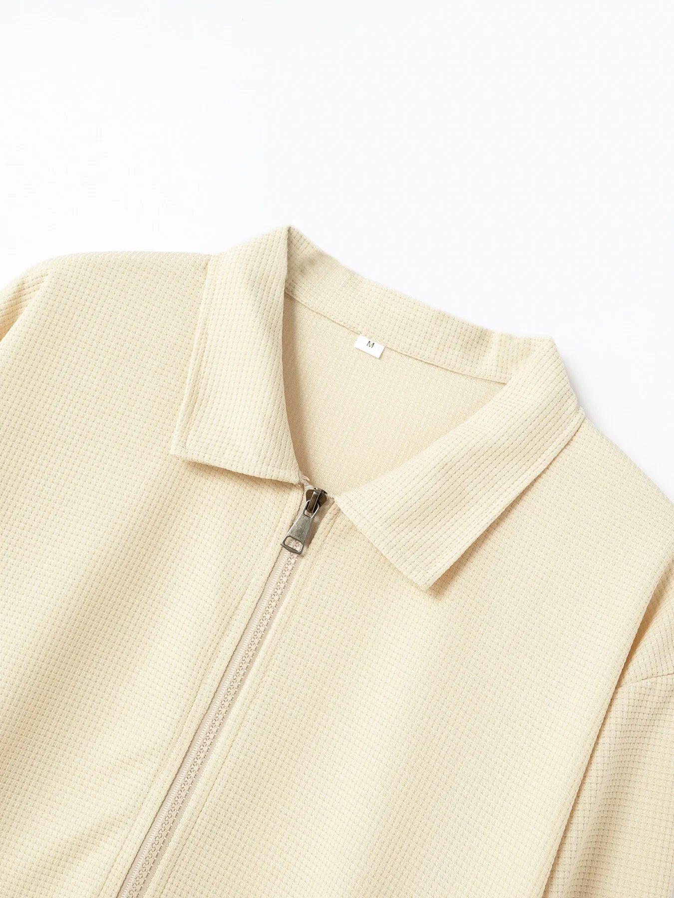 Men's Slim Fit Jacket with Zipper Pocket, Long Sleeved Sportswear, Cardigan Jacket Set, Long Pants, Elegant, two-Piece Set.