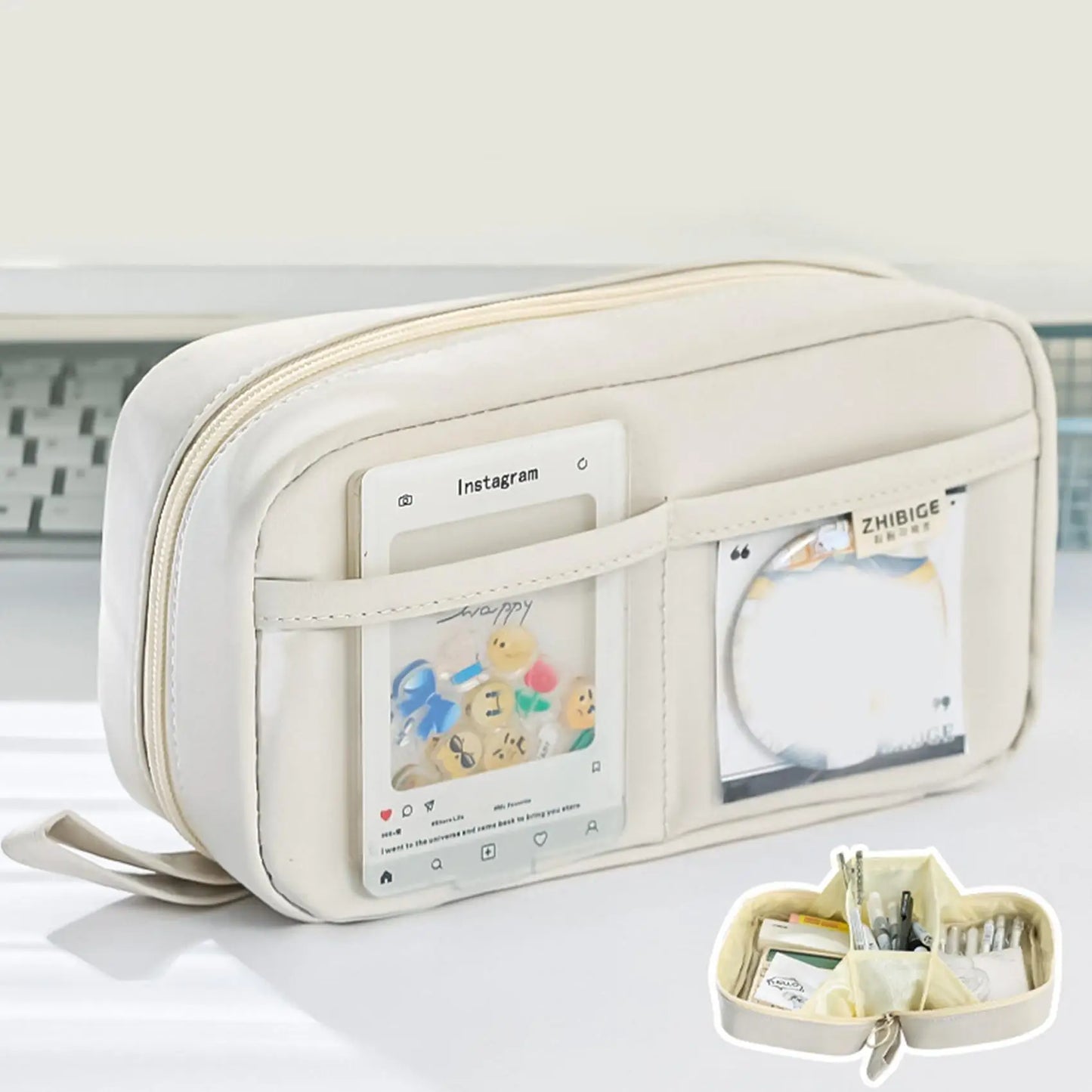 Neue weibliche Grundschule Mittels chüler Briefpapier Box mit hohem ästhetischen Wert Feder mäppchen und Feder mäppchen.