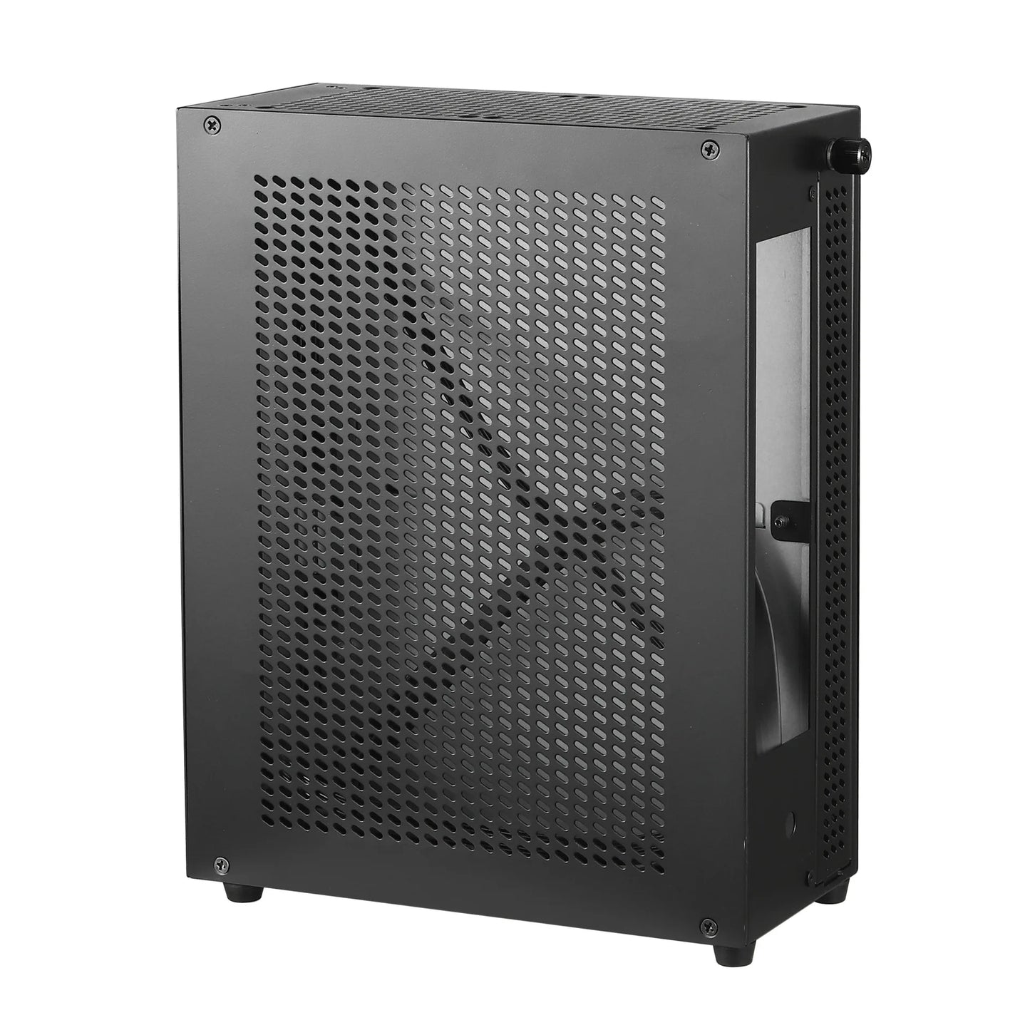 Desktop Chassis ITX Computer Case Mini NAS Computer Case Dual 3.5-Inch Hard Drive Front USB3.0 TYPEC Interface.