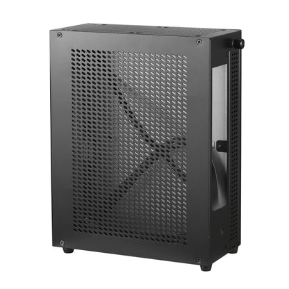 Desktop Chassis ITX Computer Case Mini NAS Computer Case Dual 3.5-Inch Hard Drive Front USB3.0 TYPEC Interface.