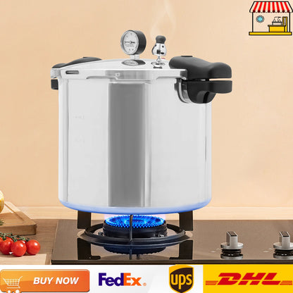 90Kpa 32cm Aluminum Alloy Explosion-Proof Pressure Cooker | Modern Pressure Pot with Lid | 22L/23Qt Kitchen Cooking Appliance.
