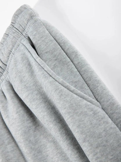 Men's Casual Sweatpants Autumn Winter Fleece Sports Pants Daily Unisex Fashion Trousers Solid Color Gym Workout Long Pants.