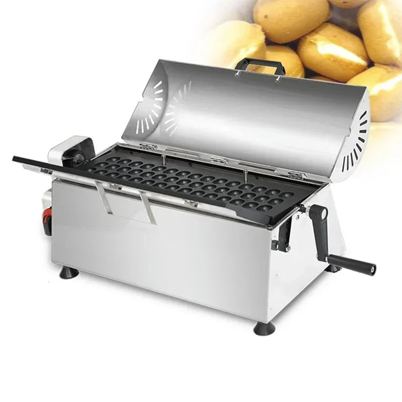 Commercial Japanese Baby Castellas Machine Sponge Cake Maker Non Stick Bubble Egg Waffle Maker Round Mini Cake Baker Iron Grill.