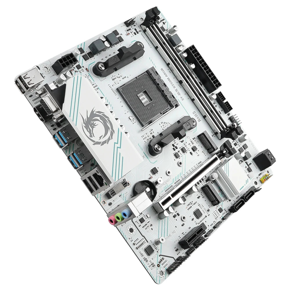 SOYO AMD B550M Gaming Motherboard USB3.1 M.2 Nvme Sata3 DDR4 Dual Channel Supports RYZEN R3 R5 R7 3000 4000 5000 CPU AM4 Socket.