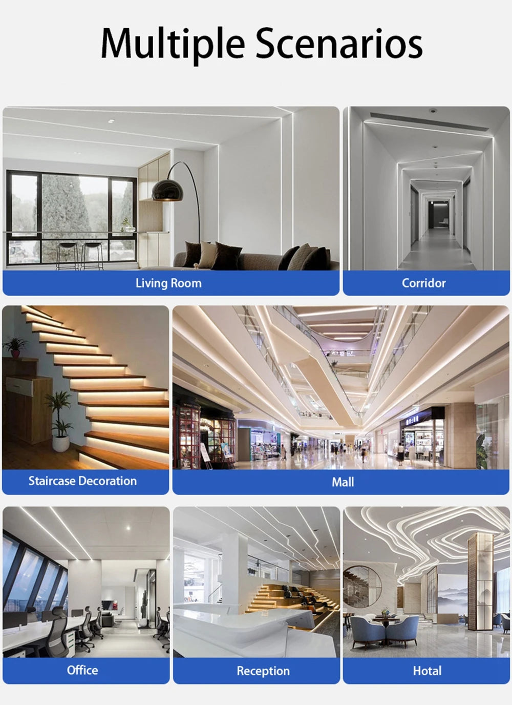 WS2812B WS2811 LED Strip Neon Rope Silica Gel Tube IP67 Waterproof For WS2815 SK6812 5050 RGB Light Ourdoor Decoration.