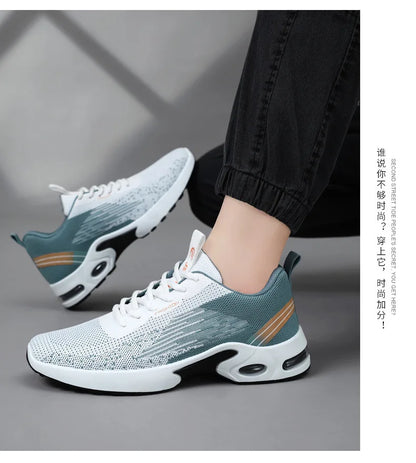 Plus Size 39-45 Shoes for Men Spirng Autumn Fashion Soft Sole Sports Casual Style Running Shoes Lace Up Comfortable Sneakers.