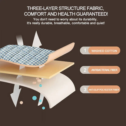 For High-Quality Quilted Plaid Mattress Cover,Mattress Protector,- Antibacterial, Breathable,Comfortable for Fresh Sleep Experie.