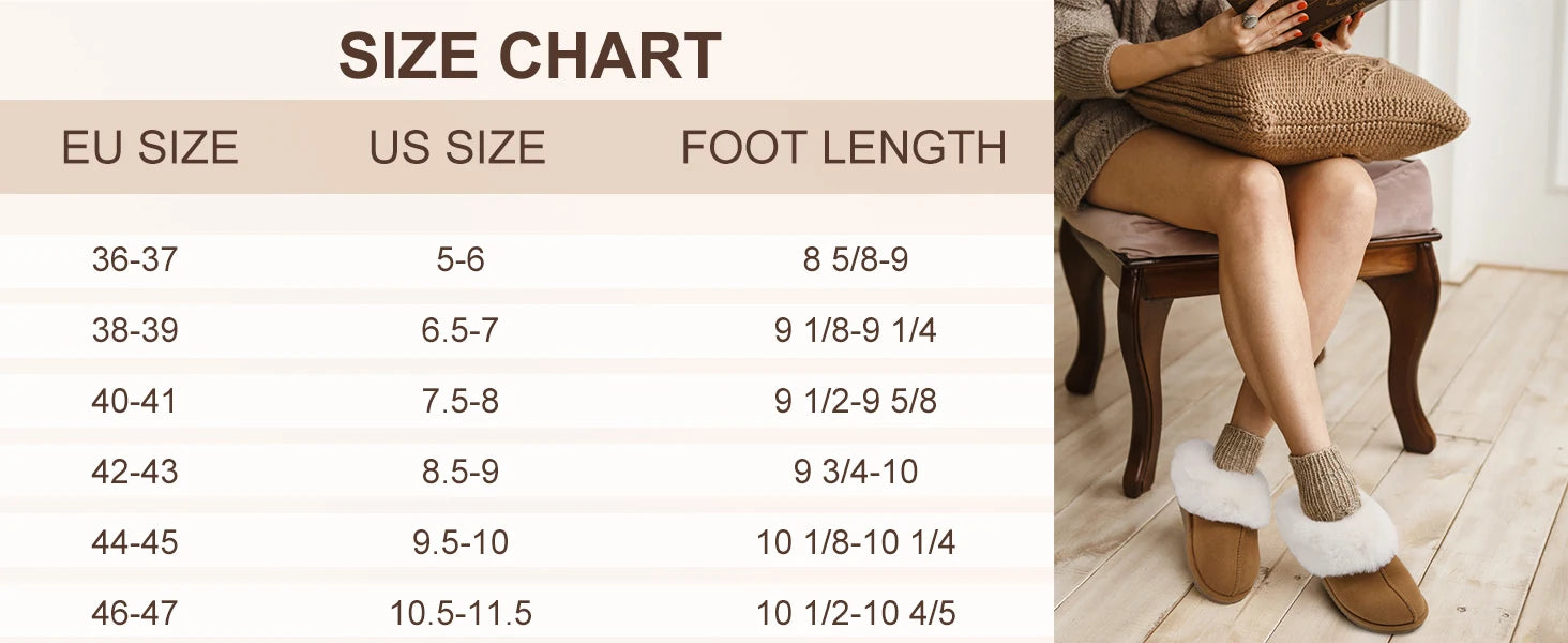 Evshine Winter Warm Memory Foam Slippers For Women Indoor Plush Home Shoes Fluffy Faux Fur Slippers Cozy Suede Furry Flat Slides.