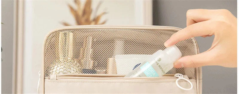 High Quality Women Makeup Bags Travel Cosmetic Bag Toiletries Organizer Waterproof Storage Neceser Hanging Bathroom Wash Bag.