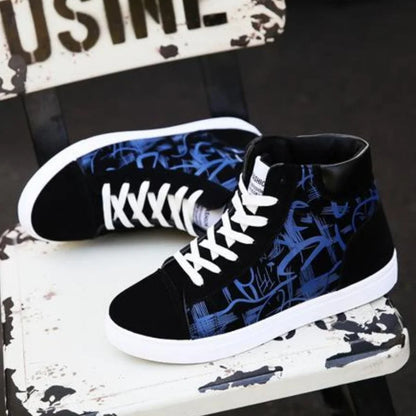 High Top Canvas Shoes for Men Fashion Platform Sneakers  Spring Winter Male Casual Vulcanized Shoes Student Tenis Masculino.